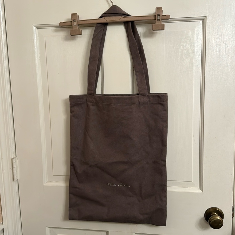 New Rick Owens Fabric Tote Bag
